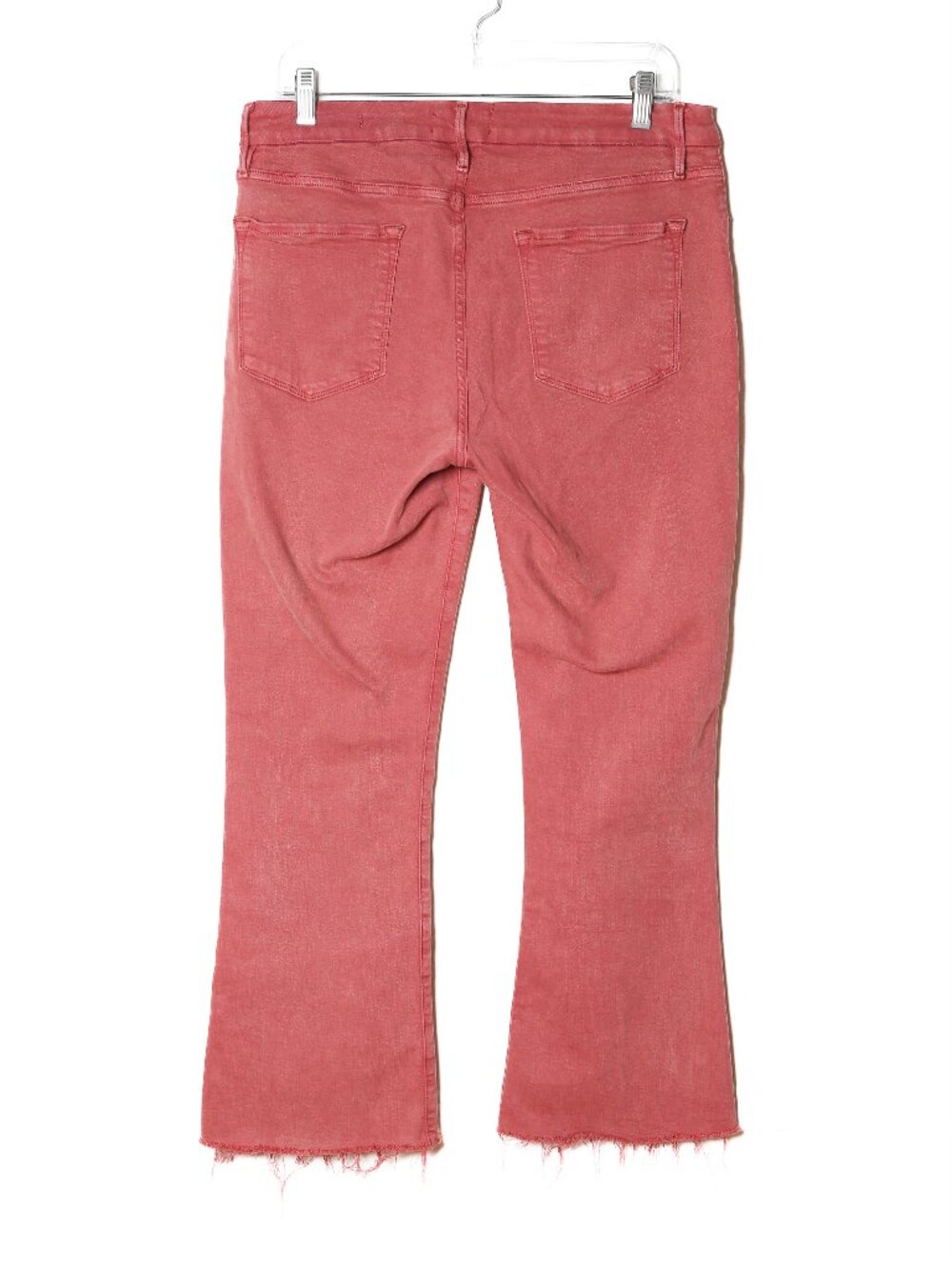 FRAME Le Crop Mini Boot High-Rise Jeans Washed Redwood Size 32 - Picture 3 of 8